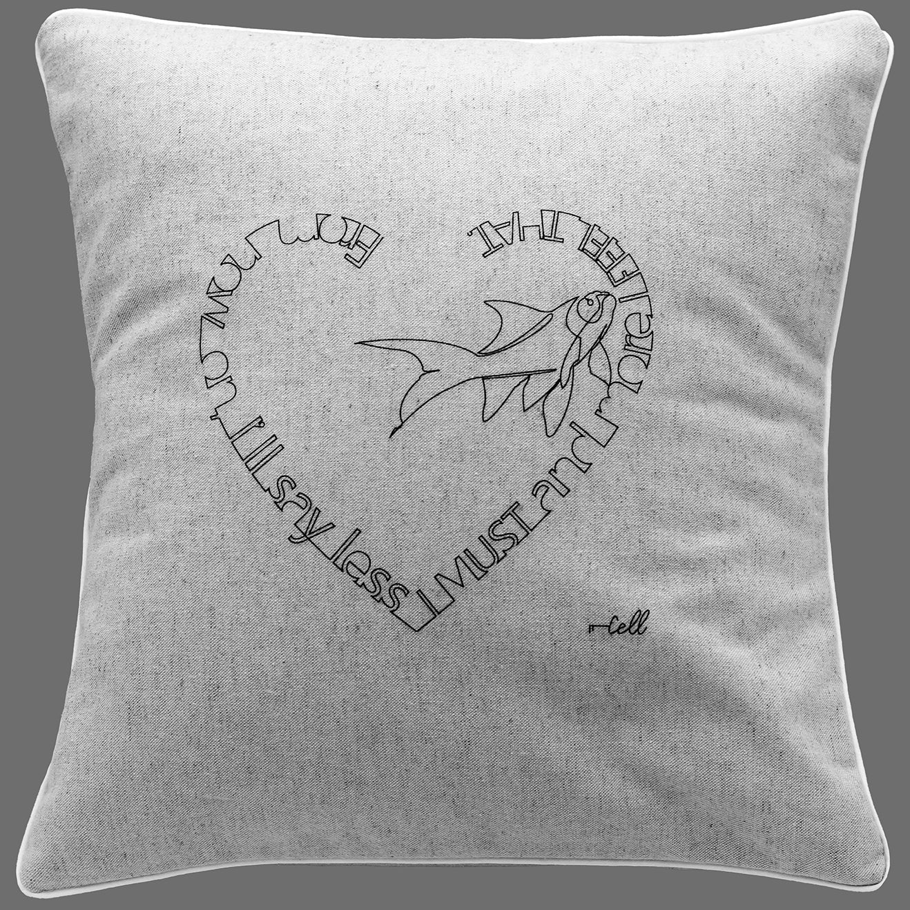 Awakening - Housse de coussin 35x35cm - Coton / Lin