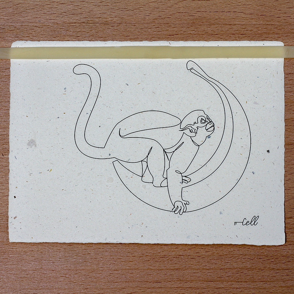 Banana Monkey Moon - Carte de correspondance