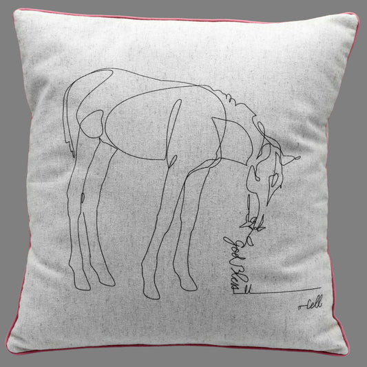 God bless U - Housse de coussin 35x35cm - Coton / Lin