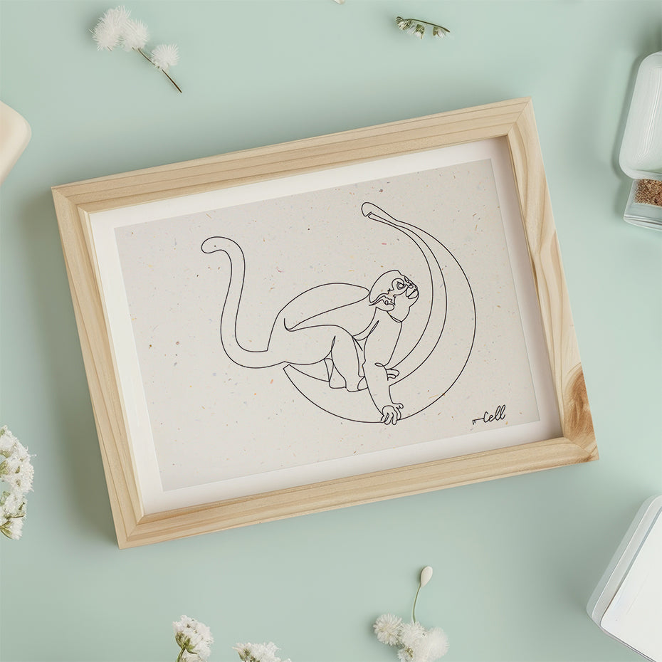 Banana Monkey Moon - Carte de correspondance