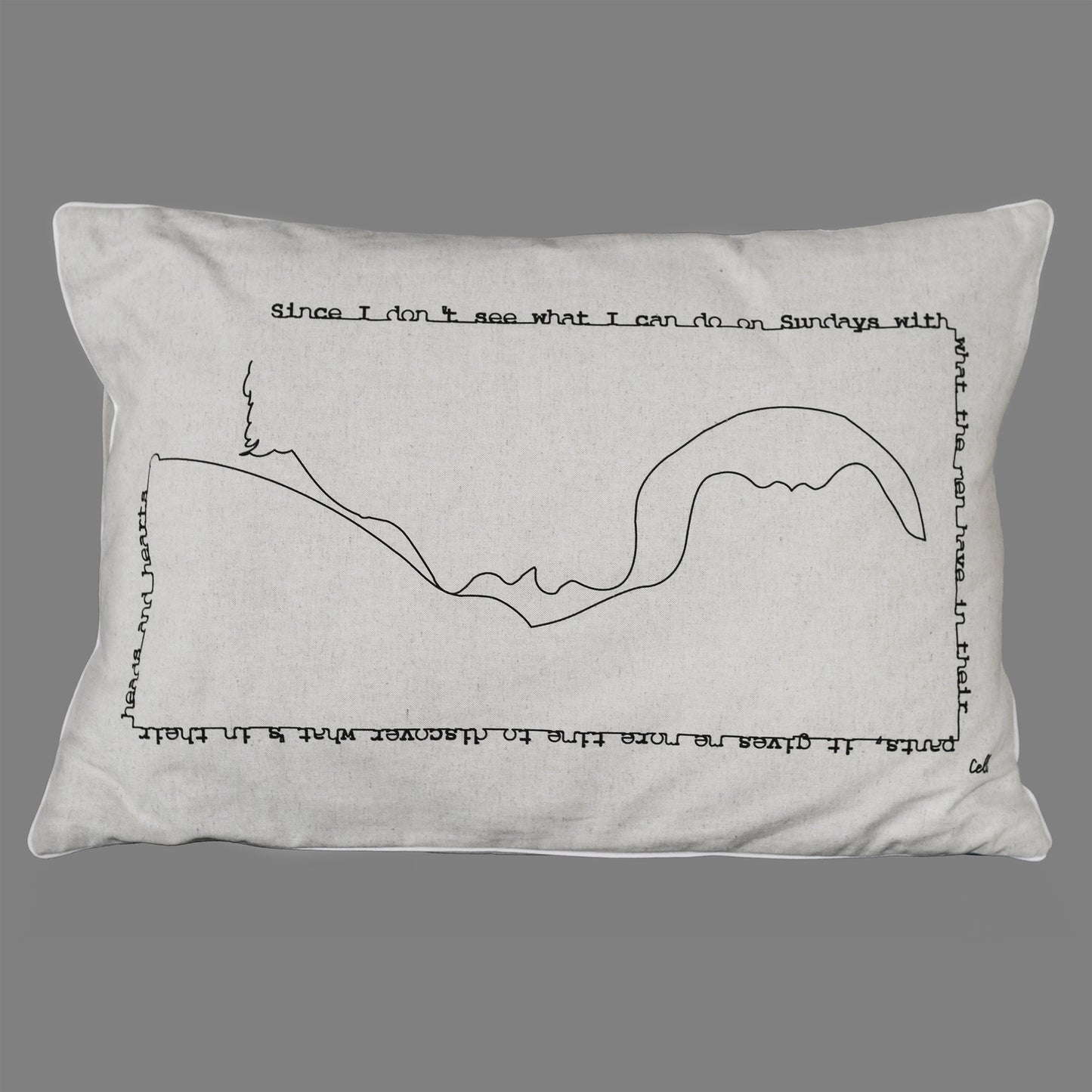 Arquées - Housse de coussin 40x60cm - Coton / Lin