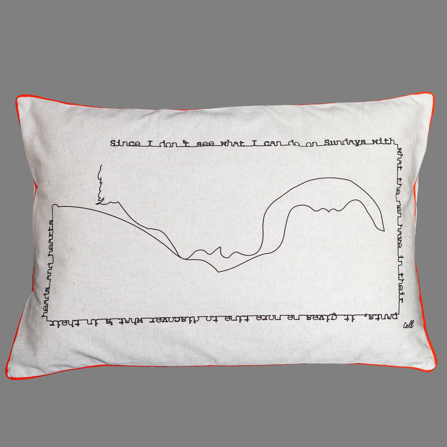 Arquées - Housse de coussin 40x60cm - Coton / Lin