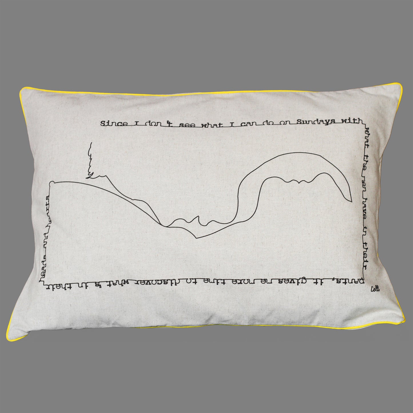 Arquées - Housse de coussin 40x60cm - Coton / Lin