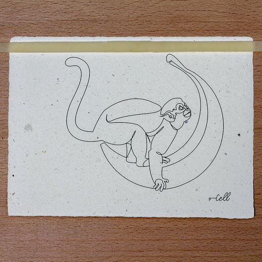 Banana Monkey Moon - Carte de correspondance