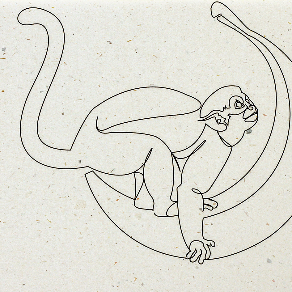 Banana Monkey Moon - Carte de correspondance