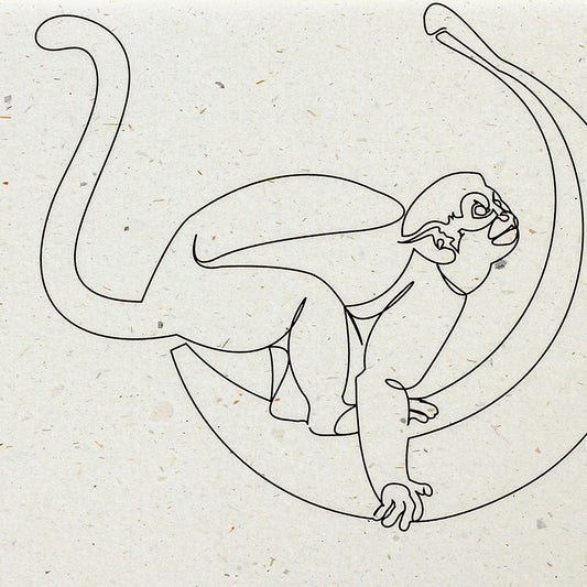 Banana Monkey Moon - Carte de correspondance