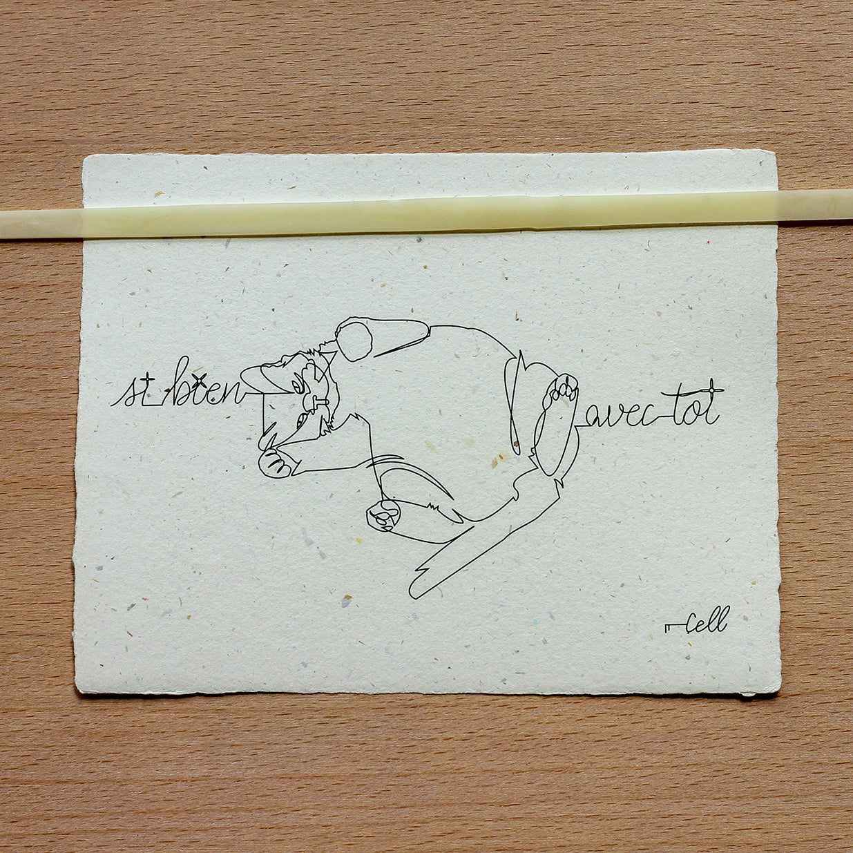 Si bien avec toi - Carte de correspondance