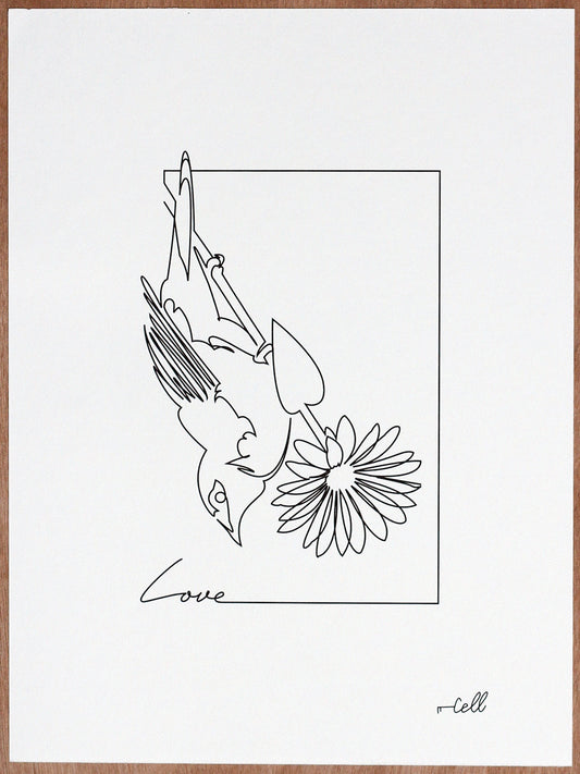 Tirage d'art Cosette et les lys