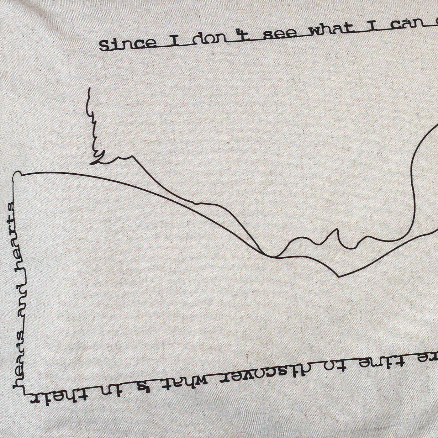 Arquées - Housse de coussin 40x60cm - Coton / Lin