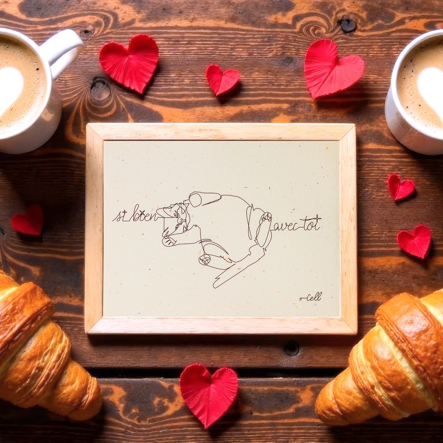 Si bien avec toi - Carte de correspondance